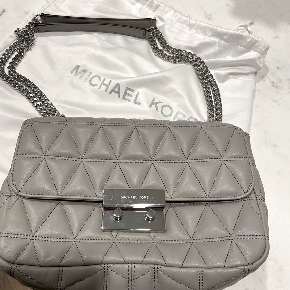 NEW Michael Kors grey handbag